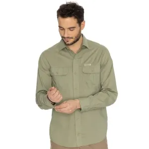 BUSHMAN LANAI Herrenhemd mit langen Ärmeln, khaki, größe #1166273