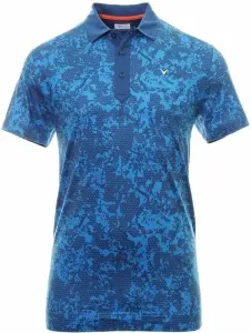 Callaway Mens All Over Abstract Camo Printed Polo Limoges M