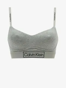 Calvin Klein REIMAGINED HERITAGE-LGHT LINED BRALETTE Sport BH, grau, größe