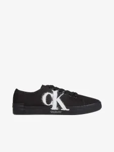 Calvin Klein VULC LOW OVERSIZED BRAND Flache Herren Sneaker, schwarz, größe