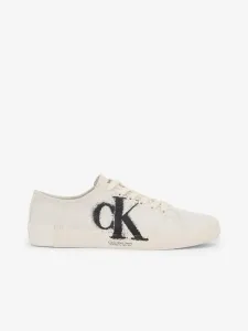 Calvin Klein VULC LOW OVERSIZED BRAND Flache Herren Sneaker, beige, größe #1164243