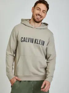 Calvin Klein INTENSE POWER LOUNGE-L/S HOODIE Herren Sweatshirt, beige, veľkosť XL