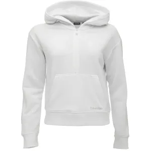 Calvin Klein PW - 1/2 ZIP HOODIE Damen Sweatshirt, weiß, größe #1572604
