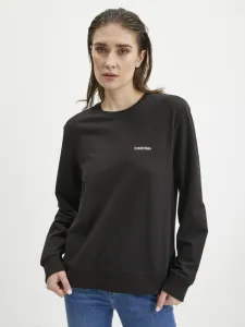Calvin Klein MODERN COTTON LW RF-L/S SWEATSHIRT Damen Sweatshirt, schwarz, größe