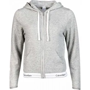 Calvin Klein TOP HOODIE FULL ZIP Damen Sweatshirt, grau, größe L
