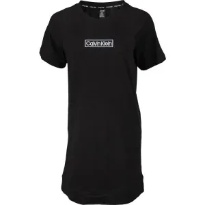 Calvin Klein LW S/S NIGHTSHIRT Damen Nachthemd, schwarz, veľkosť XS