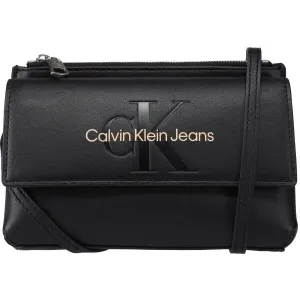 Calvin Klein SCULPTED EW FLAP XBODY MONO Damen Schultertasche, schwarz, größe os