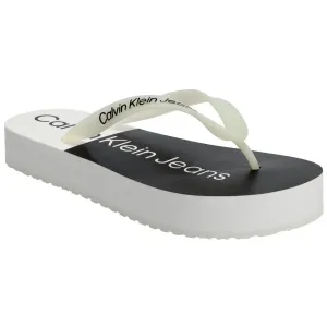 Calvin Klein BEACH SANDAL FLATFORM Damen Flip Flops, weiß, größe #1243544