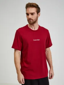 Calvin Klein S/S CREW NECK Herrenshirt, weinrot, größe #957021