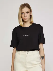 Calvin Klein S/S CREW NECK Damenshirt, schwarz, größe