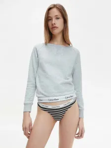 Calvin Klein 3PK THONG Damen Unterhose, grau, größe