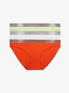 Calvin Klein BIKINI 3PK Damen Unterhose, orange, größe