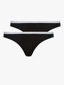 Calvin Klein BIKINI 2PK Damen Unterhose, schwarz, größe