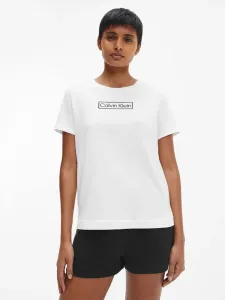 Calvin Klein REIMAGINED HER S/S CREW NECK Damenshirt, weiß, größe