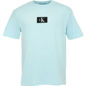 Calvin Klein S/S CREW NECK Herren T-Shirt, hellblau, größe