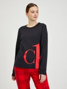 Calvin Klein SLEEP-L/S CREW NECK Langärmliges Damenshirt, schwarz, größe #911288