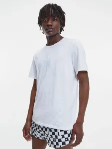 Calvin Klein S/S CREW NECK Herrenshirt, weiß, größe