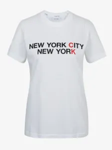 Calvin Klein Jeans Logo Text T-Shirt Weiß