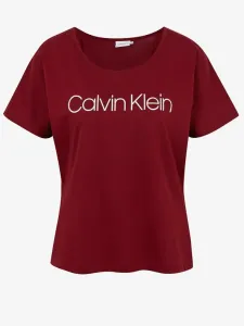 Calvin Klein Jeans Open-Nk Logo Prt T-Shirt Lila