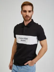 Calvin Klein Jeans Polo T-Shirt Schwarz
