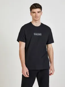 Calvin Klein REIMAGINED HER LW-S/S CREW NECK Herrenshirt, schwarz, veľkosť XL