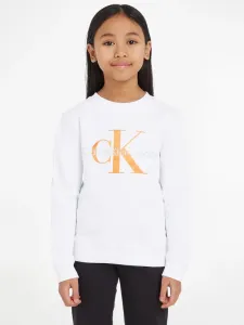 Calvin Klein Jeans Sweatshirt Kinder Weiß