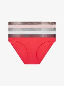 Calvin Klein BIKINI 3PK Damen Unterhose, weiß, veľkosť S