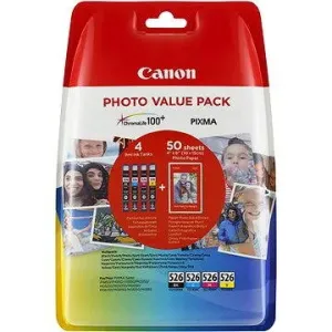 Canon CLI-526 Multipack + Fotopapier PP-201