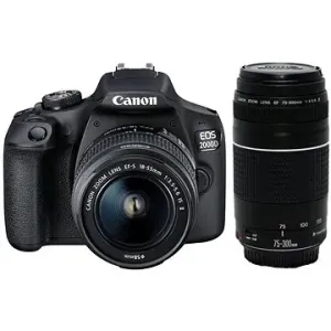 Canon EOS 2000D + EF-S 18-55 mm f/3.5-5.6 IS II + EF 75-300 mm f/4-5.6 III