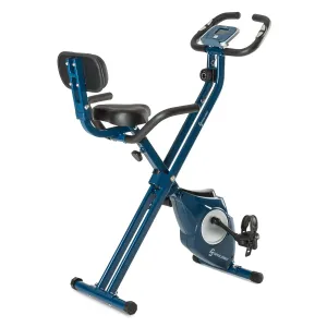Capital Sports Azura M3 Heimtrainer bis 100 kg Pulsmesser klappbar 3 kg blau