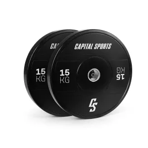 Capital Sports Sports Elongate 2020 Bumper Plates 2 x 15 kg Hartgummi 50,4mm