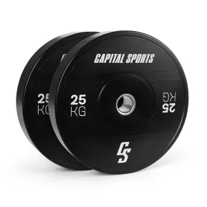 Capital Sports Sports Elongate 2020 Bumper Plates 2 x 25 kg Hartgummi 50,4mm