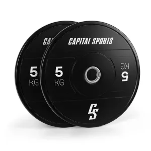 Capital Sports Sports Elongate 2020 Bumper Plates 2 x 5 kg Hartgummi 50,4mm