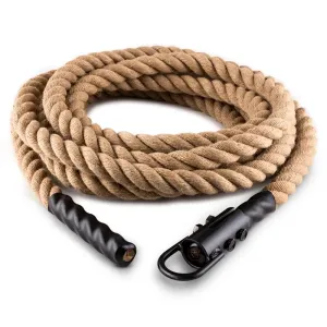Capital Sports Monster Rope H9 Schwungtau | mit Öse | Länge: 9 m | Ø 3,8 cm  | Hanf