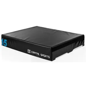 CAPITAL SPORTS ROOKSO SOFT JUMP BOX 15 CM Plyobox, schwarz, größe