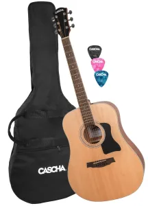 CASCHA HH 2080 Stage Series Dreadnought Acoustic Guitar Set