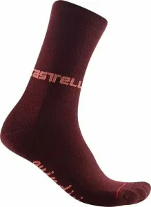 Castelli Quindici Soft Merino W Sock Bordeaux L/XL Fahrradsocken