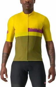 Castelli A Blocco Jersey Passion Fruit/Amethist-Green Apple-Avocado Green M Jersey