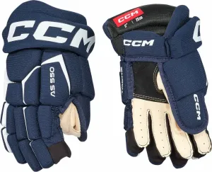 CCM Tacks AS 580 JR 12 Navy/White Eishockey-Handschuhe