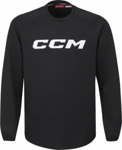 CCM Locker Room Fleece Crew SR Black 2XL SR Eishockey Pullover und Hoodie