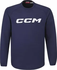 CCM Locker Room Fleece Crew SR Navy 2XL SR Eishockey Pullover und Hoodie