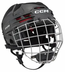 CCM TACKS 70 COMBO SR Eishockey Helm mit Gitter, schwarz, größe L