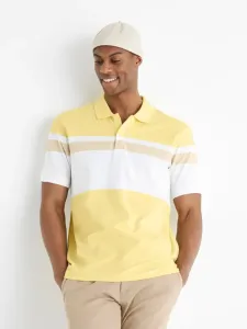 Celio Bebar Polo T-Shirt Gelb #491578