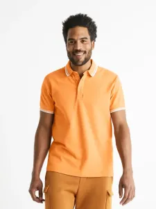 Celio Beline Polo T-Shirt Orange