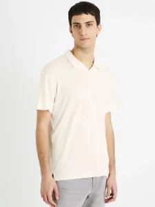 Celio Deolive Polo T-Shirt Weiß #1210247