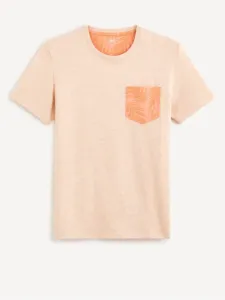 Celio Depocket T-Shirt Orange #1078743