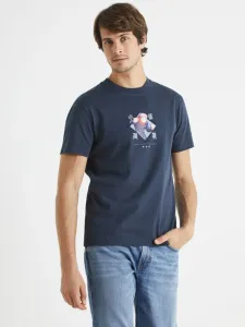 Celio Kaisen T-Shirt Blau