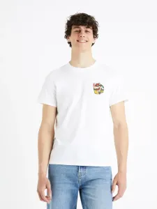 Celio Super Mario T-Shirt Weiß #1431914