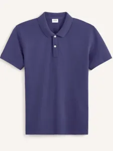 Celio Teone Polo T-Shirt Lila #499280