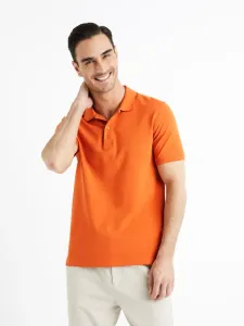 Celio Teone Polo T-Shirt Orange #1358517